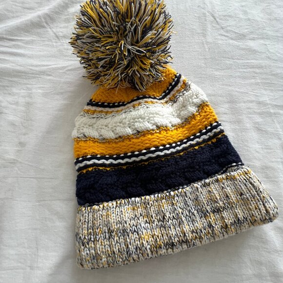 Cute blue and gold Knit Hat - Picture 1 of 1
